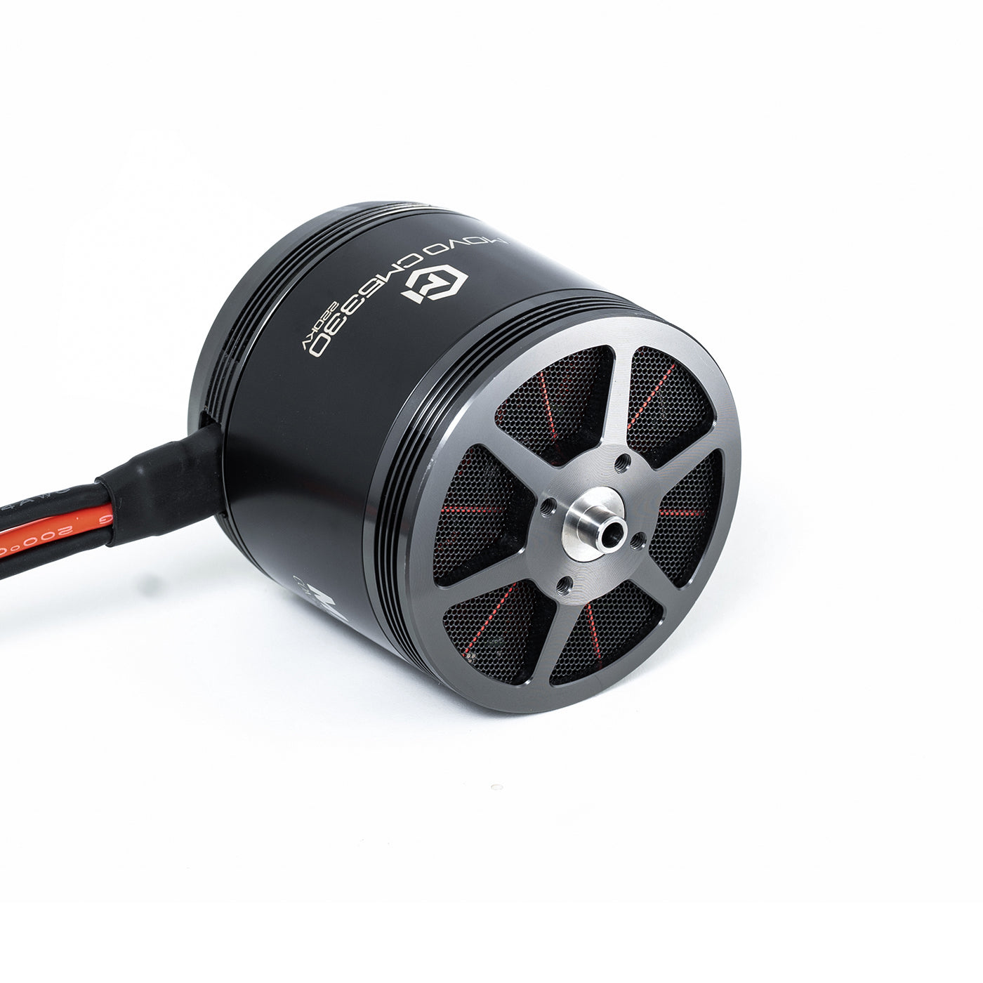 MAD MOVO CM5330 V1.0 FPV Motor, MAD MOVO CM5330 V1.0 FPV brushless motor with black housing, silver bell, and pre-soldered wires