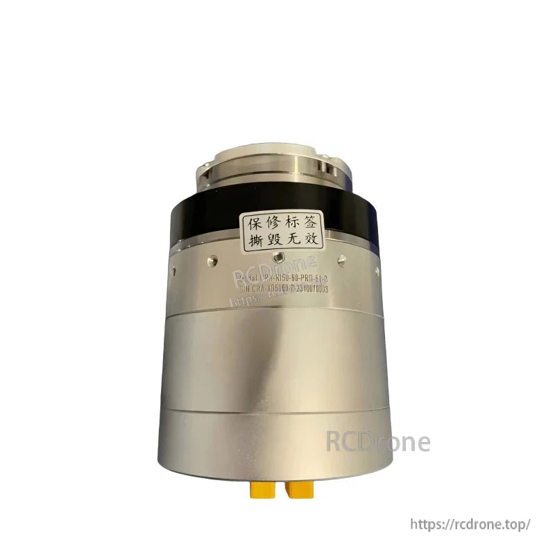 Compact robot joint actuator with 51/81/101:1 ratio, 23–34 N·m peak torque, hollow shaft, 24–48 V input, CAN interface, and 17-bit encoder.