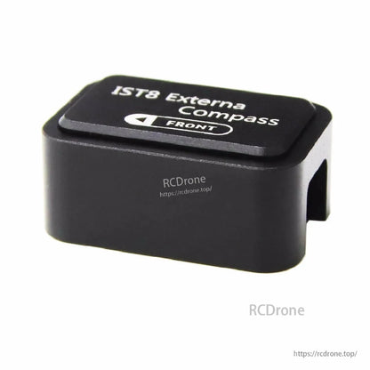 CUAV IST8 External Compass GPS, CUAV IST8 external compass module in black housing with a front-direction arrow marking on the top label
