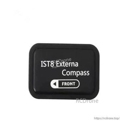 CUAV IST8 External Compass GPS, CUAV IST8 external compass module with FRONT arrow marking on black rectangular housing