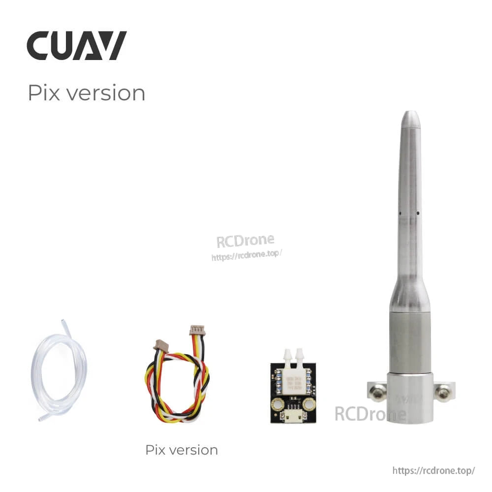 CUAV MS4525 Airspeed Sensor, CUAV airspeed sensor module features MS4525 pressure sensor, ArduPilot/PX4 compatibility, and compact design.