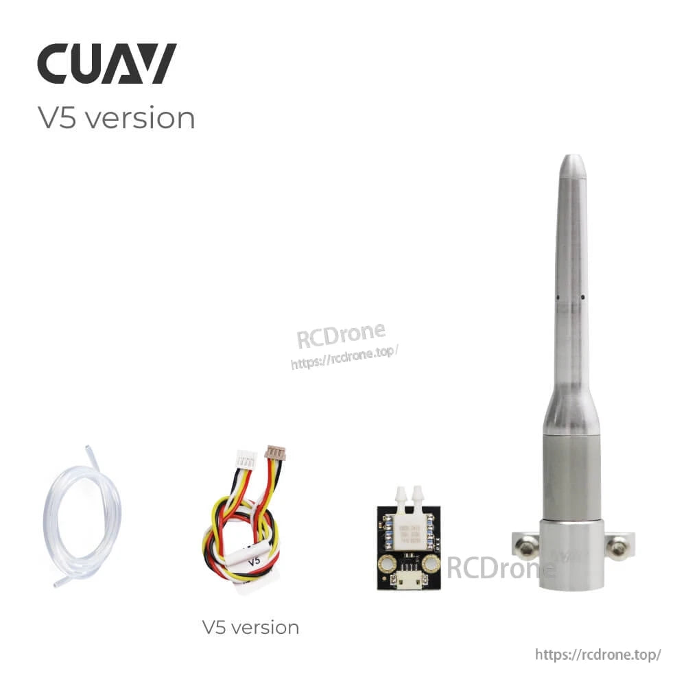 CUAV MS4525 Airspeed Sensor, CUAV airspeed sensor module with MS4525 pressure sensor for measuring airspeed and temperature range.