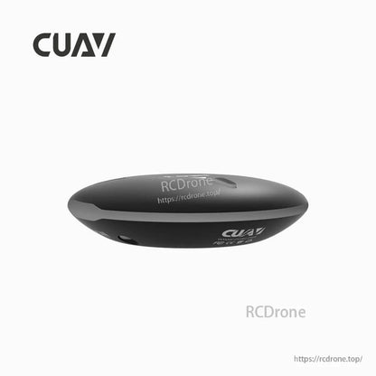 CUAV NEO 3 GPS module in black oval puck housing with CUAV logo on the side