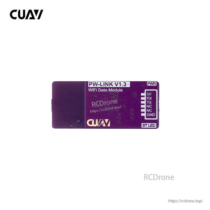 CUAV PW-LINK V1.3 WiFi data module board with 5V, RX, TX and GND pin header for drone telemetry