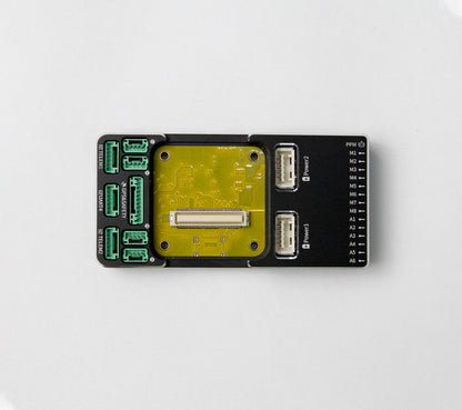 CUAV V5+/X7+ carrier base board flight controller with GPS/telemetry ports, Power1/Power2 and M1–M8 outputs
