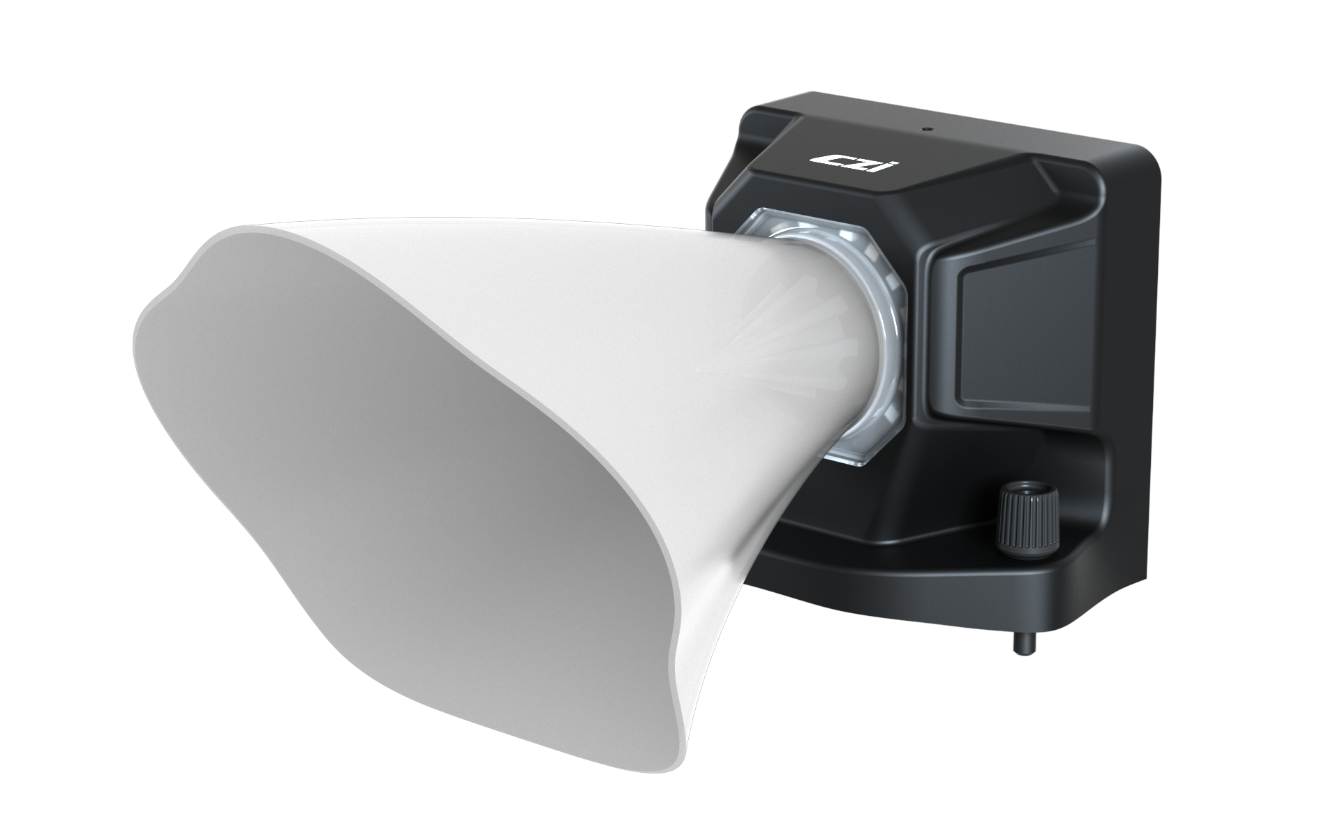 CZI MP120 Drone Loudspeaker, An innovative red and blue flashing alarm light enhances visibility during critical missions.