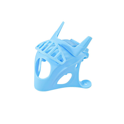 BETAFPV Micro Canopy in blue, front-left view with camera opening and top protective grille