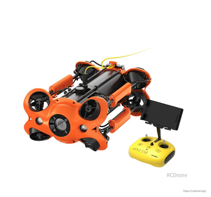 Chasing M2 Pro: 150m deep, 4K/12MP camera, 8-thruster omni-directional movement, AC/DC power, industrial-grade underwater ROV with remote control.