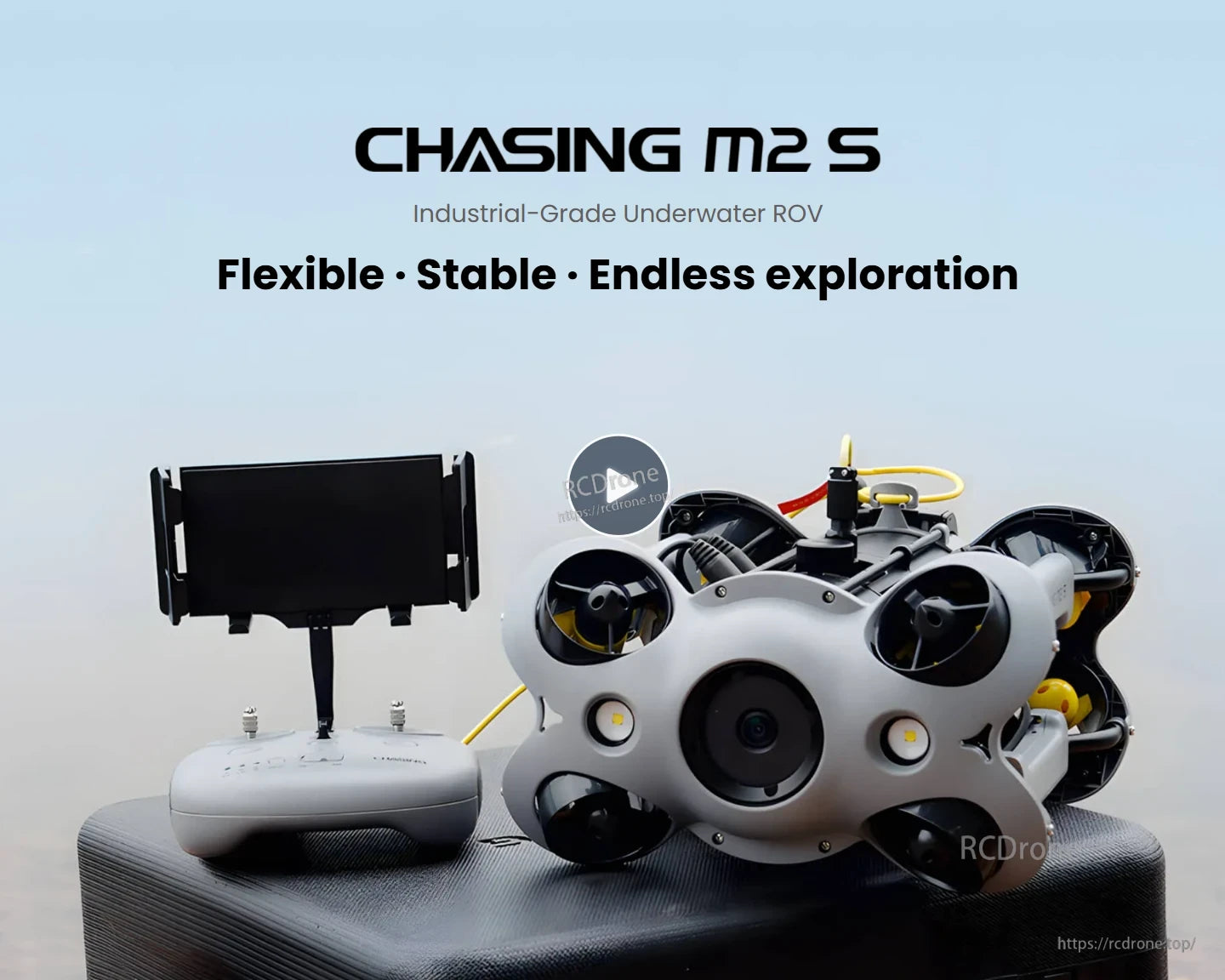 Chasing M2 Underwater ROV, Chasing M2S is an industrial-grade underwater ROV offering flexibility, stability, and exceptional exploration capabilities for diverse marine applications.