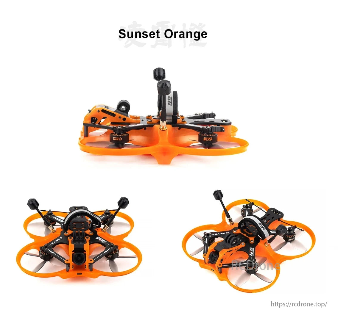 Cineon C35 Cinewhoop Drone, CNC (Pro) or injection-molded (Lite) camera mounts are included.