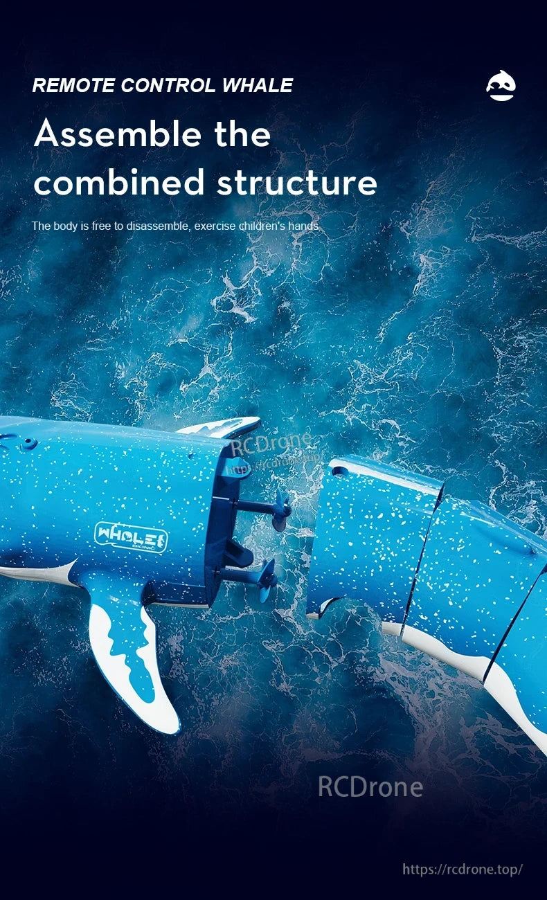 Consea RC Submarine, Remote Control Whale, Assemble Combined Structure, Exercise Children's Hands