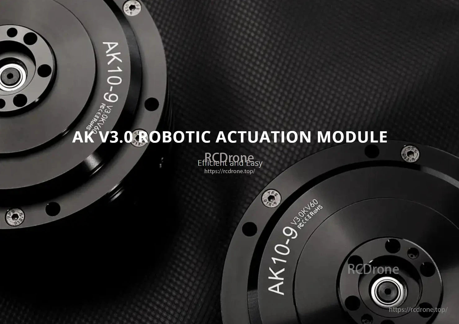 CubeMars AK10-9 Robotic Actuator, AK V3.0 Robotic Actuation Module: efficient, easy-to-use, with AK10-9 actuators for robotics.
