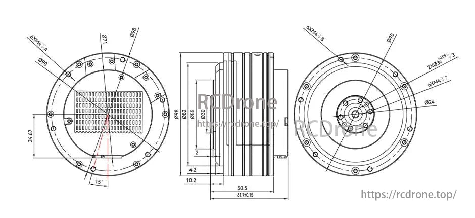 CubeMars AK10-9 Robotic Actuator, The CubeMars AK10-9 V3.0 Robotic Actuator combines a brushless DC motor, planetary gearbox, dual encoders, and FOC-based driver for high-performance.