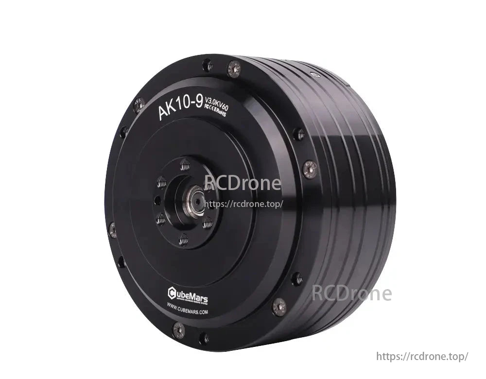 The CubeMars AK10-9 V3.0 robotic actuator delivers 53Nm peak torque, features KV60, dual encoders, and operates on 48V FOC drive.