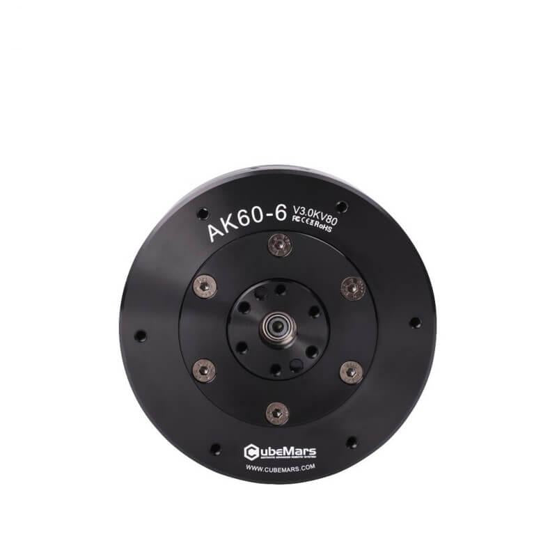 CubeMars AK60-6 V3.0 KV80 robotic actuation module motor, front face with mounting holes