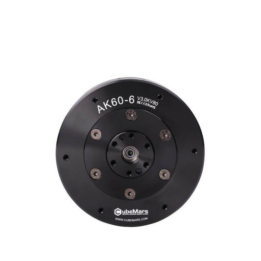 CubeMars AK60-6 V3.0 KV80 robotic actuation module motor, front face with mounting holes
