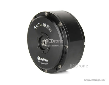 The CubeMars AK70-10 KV100 is a high-torque robotic actuator with CAN/UART interface, suitable for quadruped robots.
