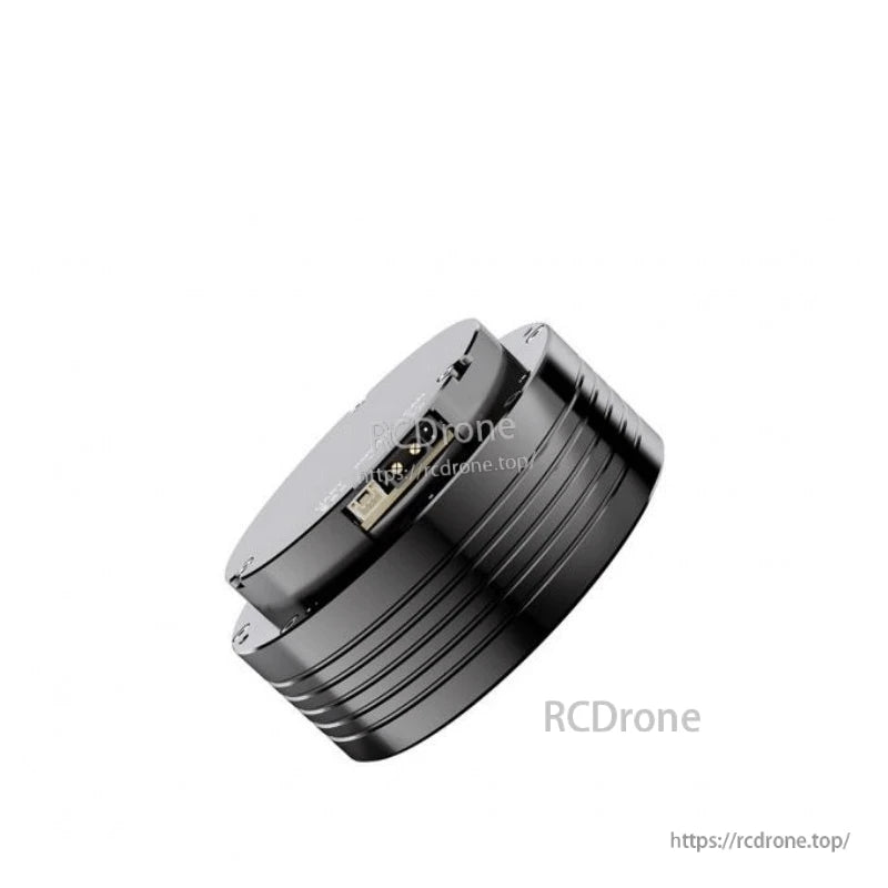 Close-up side view of AK70-9 KV60 module showing recessed connector port opening on the housing