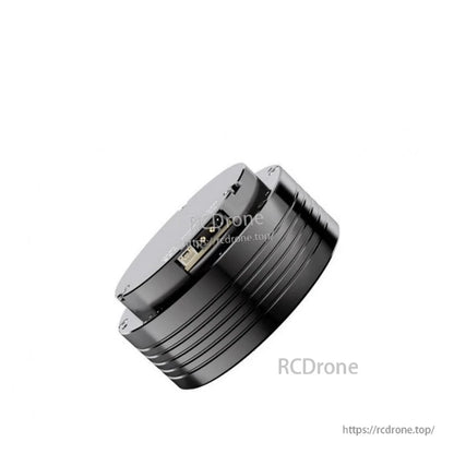 Close-up side view of AK70-9 KV60 module showing recessed connector port opening on the housing