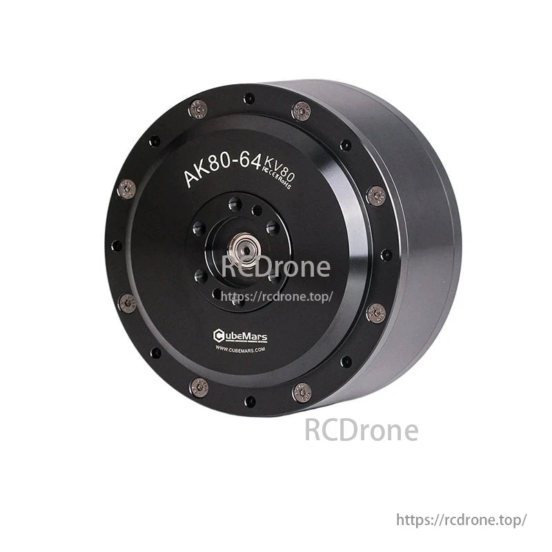 The CubeMars AK80-64 KV80 is a high-torque robotic actuator with 120Nm peak torque and a 64:1 gear ratio.