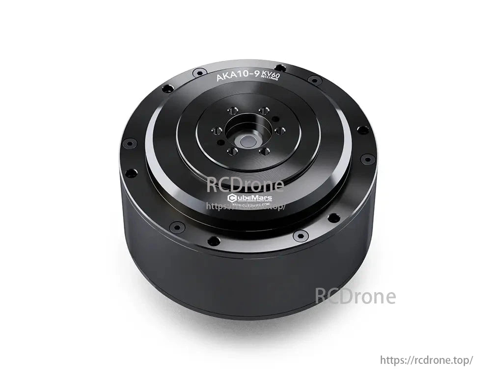 CubeMars AKA10-9 KV60 actuator delivers 18Nm torque at 48V with high radial load capacity.