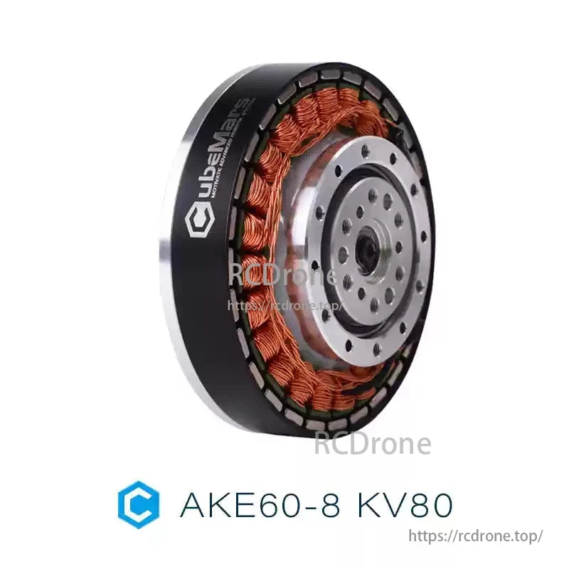 The CubeMars AKE60-8 KV80 robotic actuator delivers 12.5Nm peak torque, 9 arcmin backlash, and weighs 260g, ideal for exoskeletons.