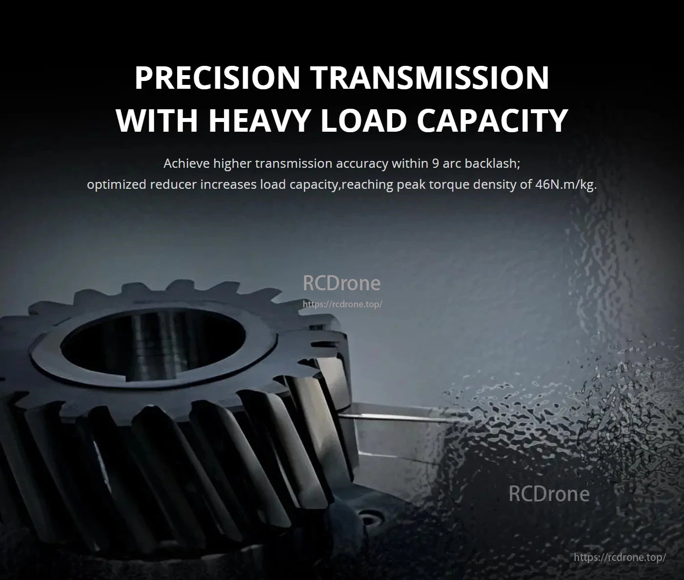 CubeMars AKE60 Robotic Actuator, High-precision transmission with heavy load capacity, optimized reducer, and peak torque density of 46N.m/kg for superior performance.
