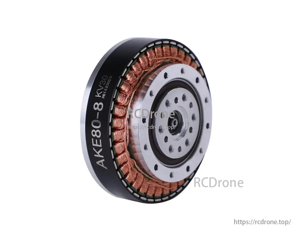 CubeMars AKE80-8 KV30 actuator delivers 52Nm/kg torque, featuring low backlash, modular design, and quasi direct drive with planetary gear.