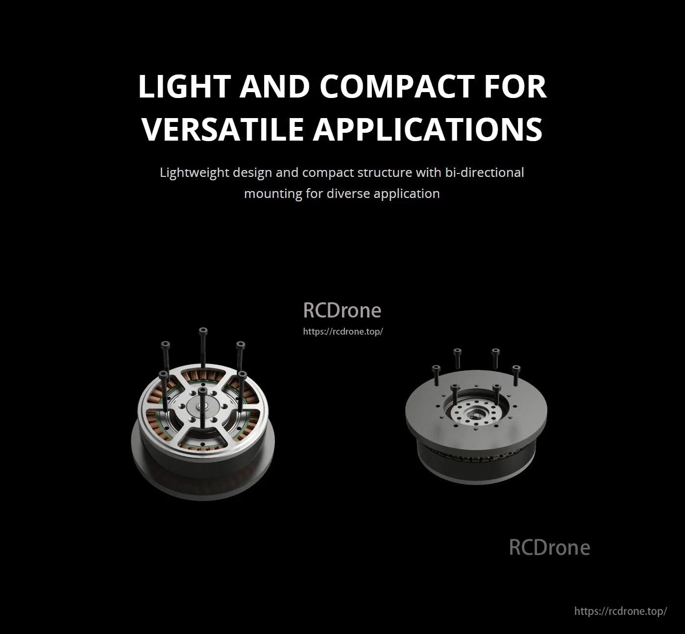 CubeMars AKE80-8 Robotic Actuator: Lightweight, compact, bi-directional mounting for versatile applications.