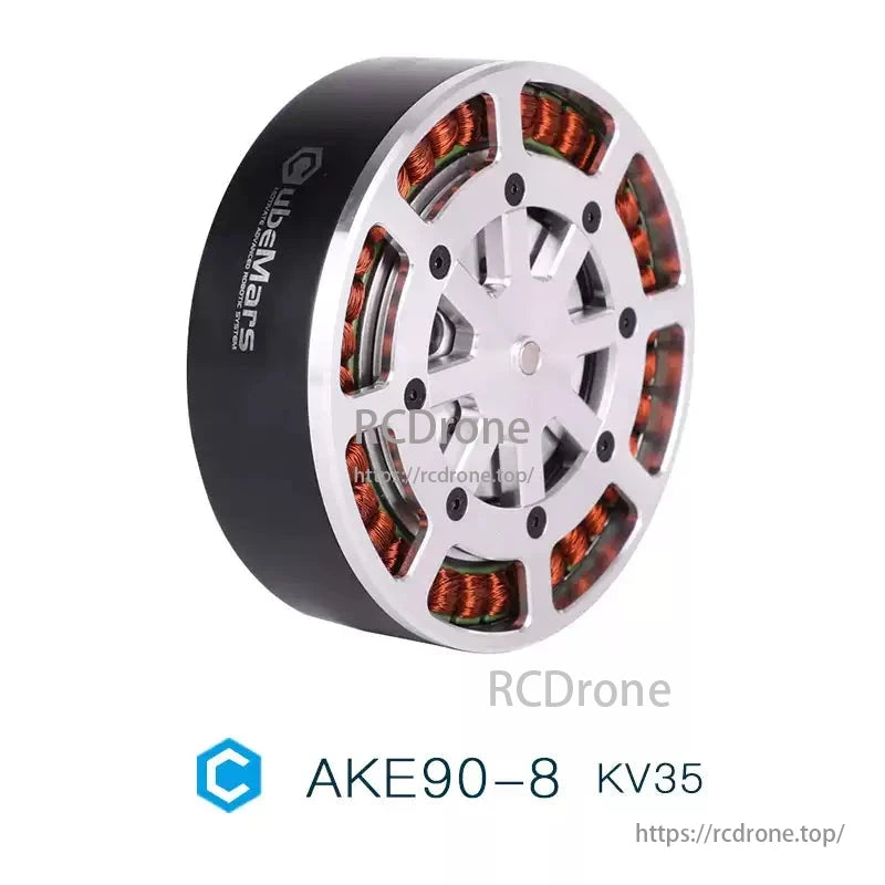 CubeMars AKE90-8 KV35 actuator delivers 170Nm torque, 9 arcmin backlash, featuring a modular design.