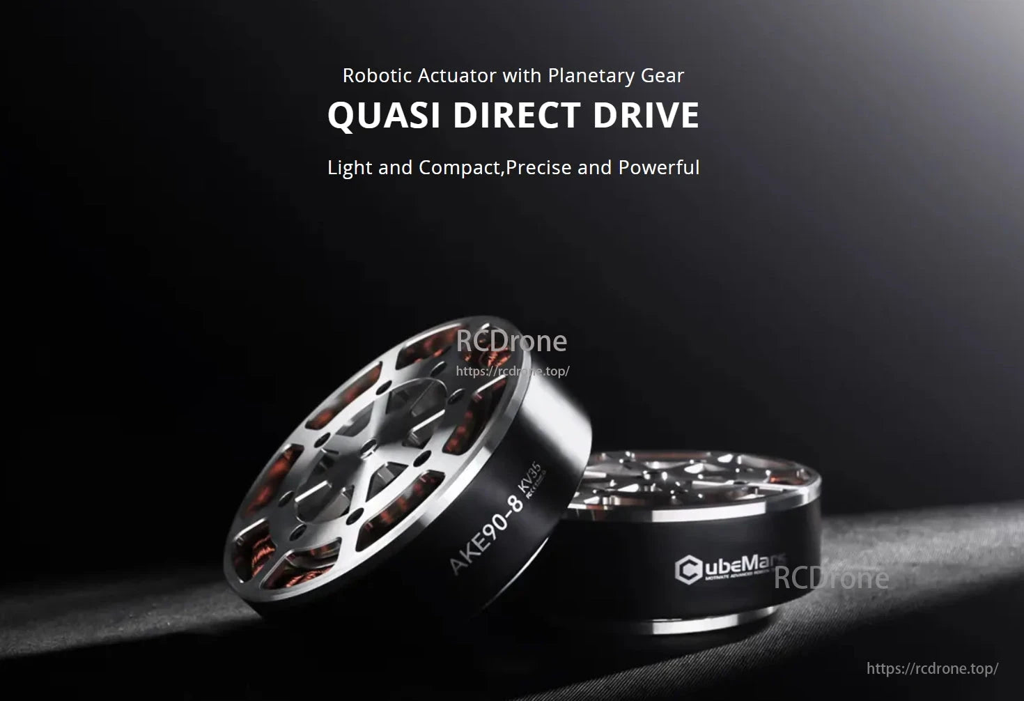 CubeMars AKE90 RV Actuator, The CubeMars AKE90-8 RV Actuator is lightweight, compact, precise, powerful, and features a planetary gear.