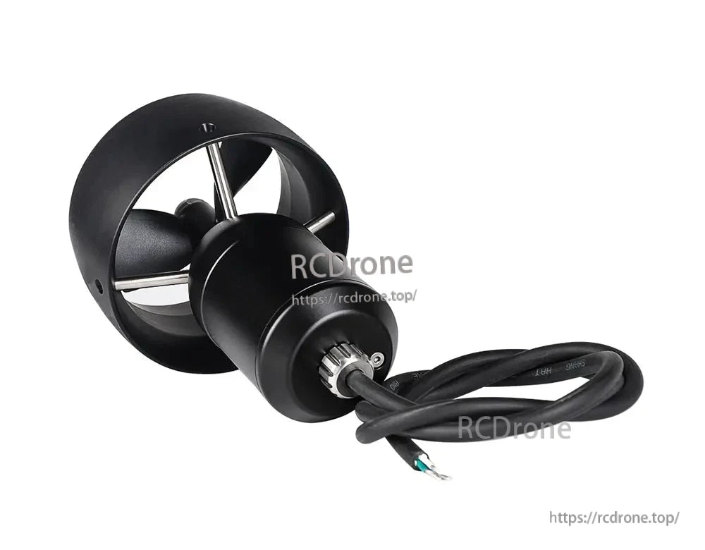 The CubeMars DW15 is a 48V 750W underwater thruster made of aluminum alloy, designed for ROVs.