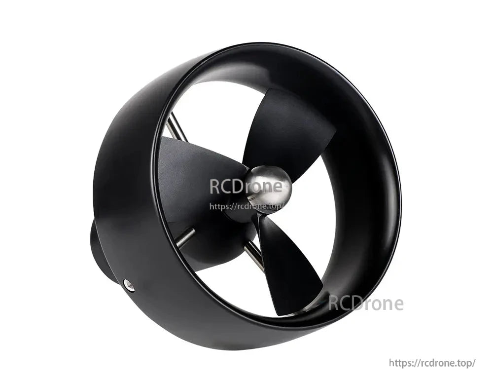 The CubeMars DW20 underwater thruster features 48V, 910W power, 20+ kgf thrust, 350M depth rating, aluminum alloy construction, and a POM nozzle.