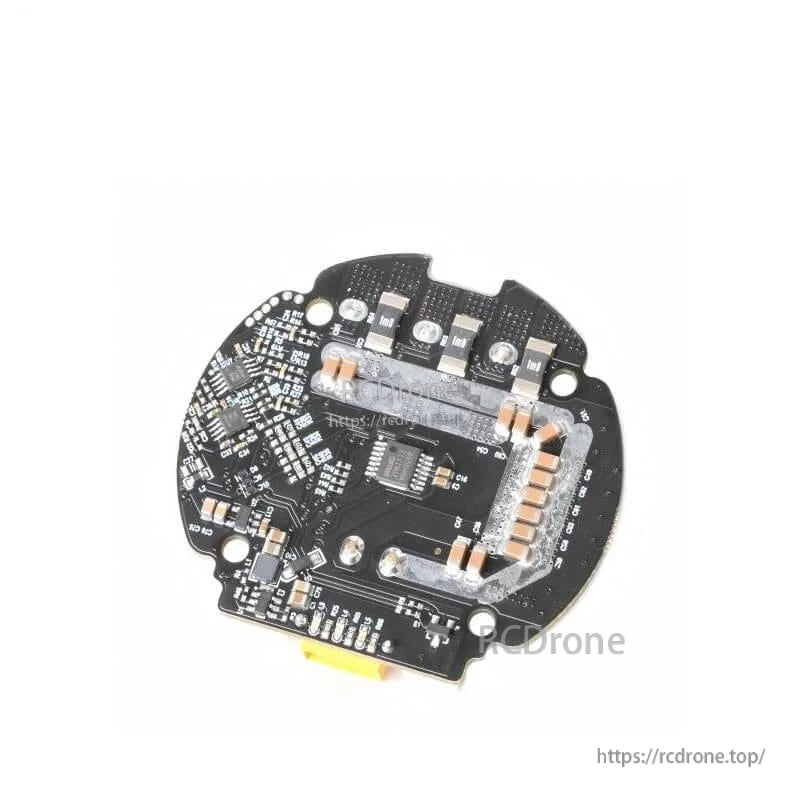 Angled view of CubeMars Driver Board V2.2 showing power stage pads and surface components