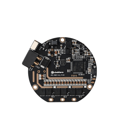 CubeMars Driver Board V3.0 brushless motor controller board, top view with CAN/port connector and components