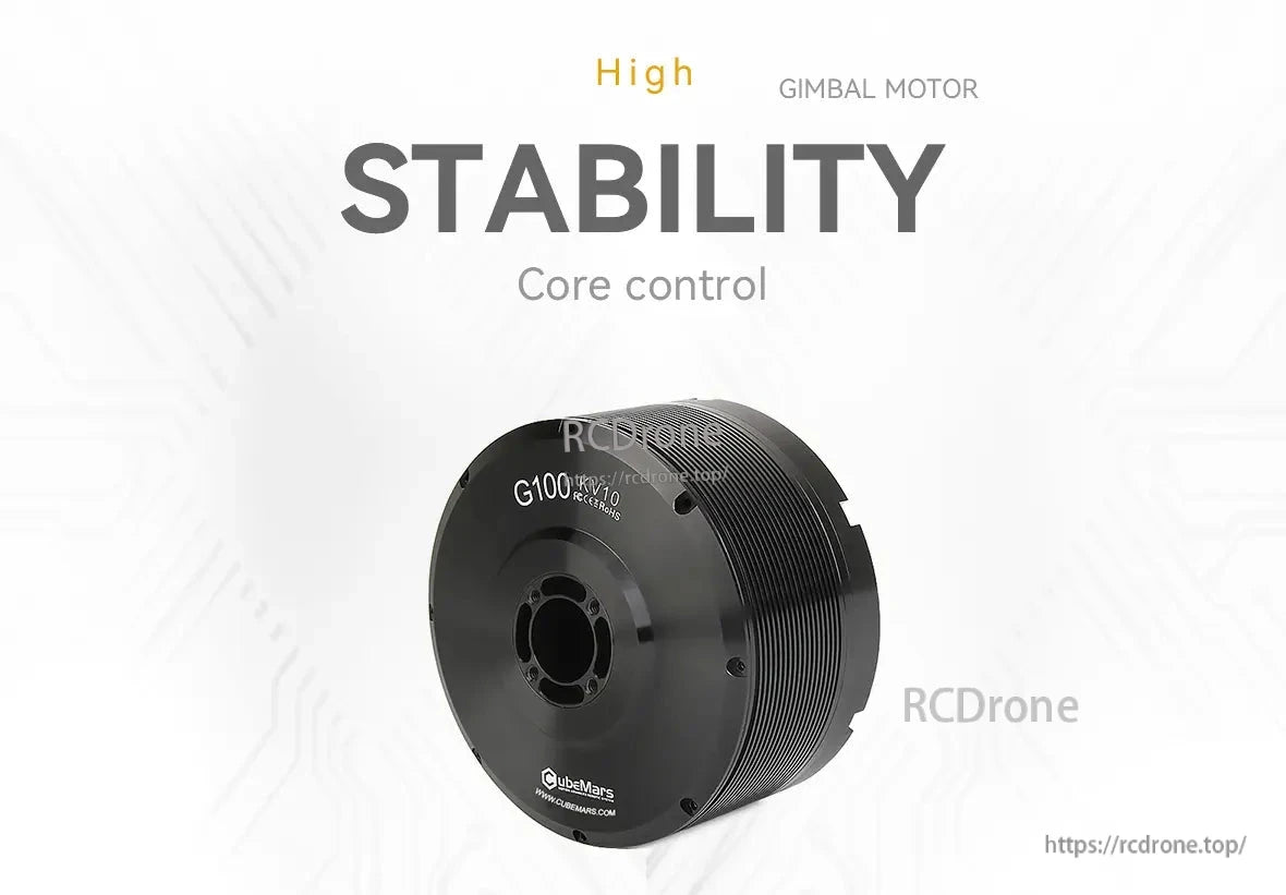 CubeMars G100 KV10 Gimbal Motor offers high stability core control.