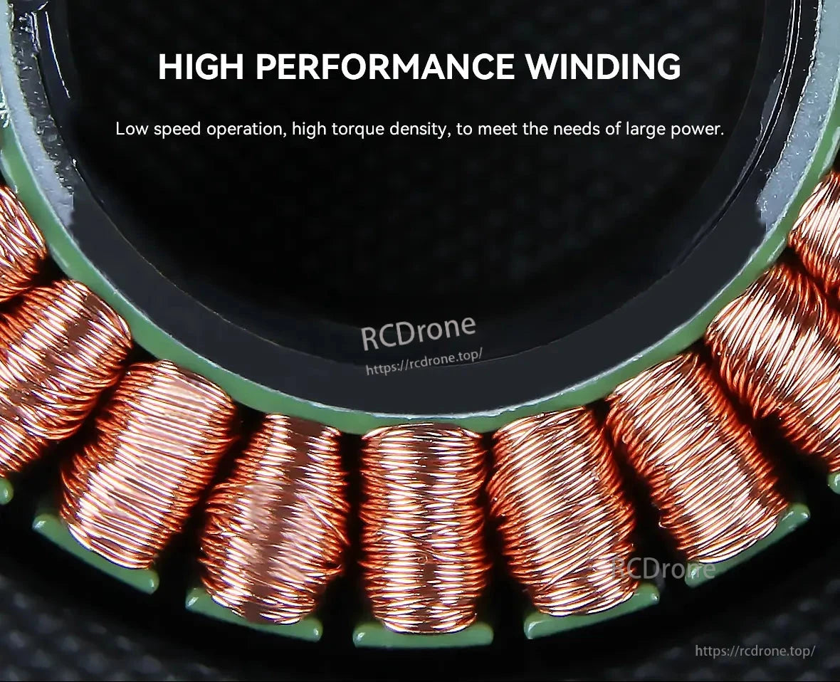 High-performance CubeMars G100 KV10 gimbal motor offers low-speed operation, high torque density, and meets large power requirements.