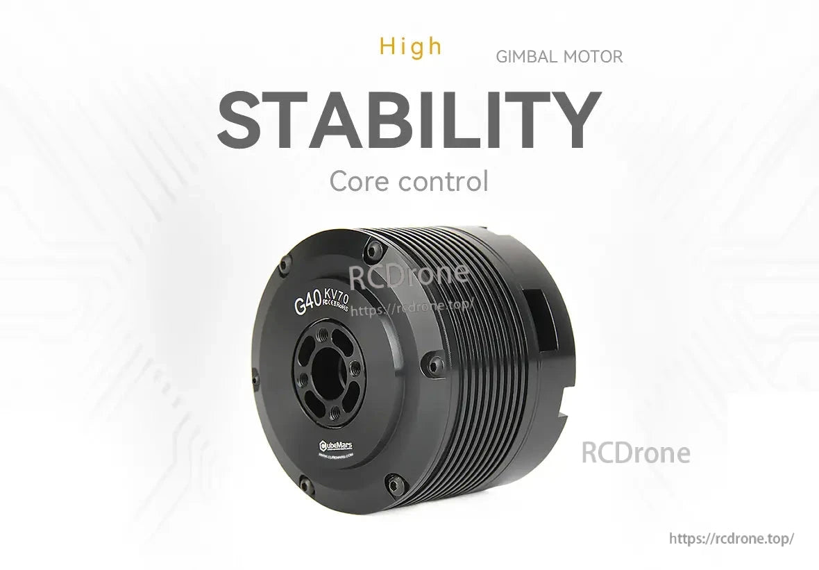 CubeMars G40 KV70 KV210 Gimbal Motor, The CubeMars G40 KV70 gimbal motor provides high stability and precise control for accurate performance.