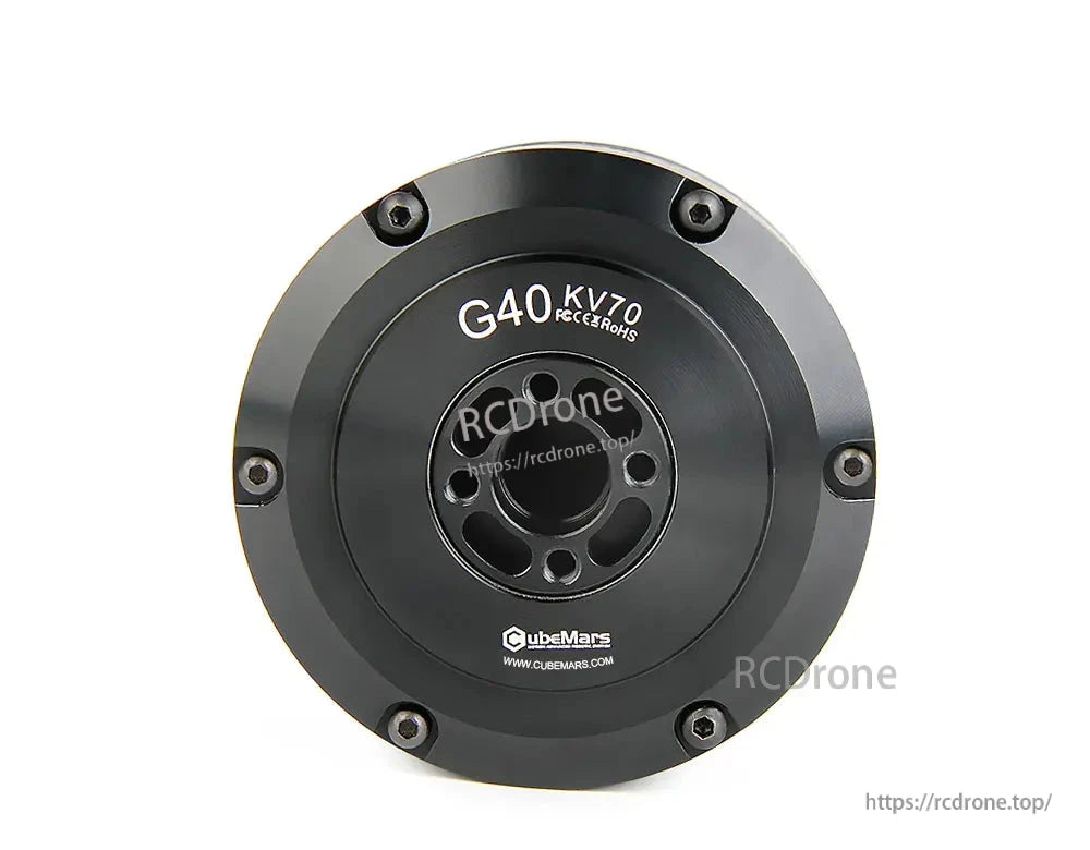 CubeMars G40 KV70 KV210 Gimbal Motor, CubeMars G40 KV70 gimbal motor features a large hollow shaft, low cogging, high torque density, and waterproof design.