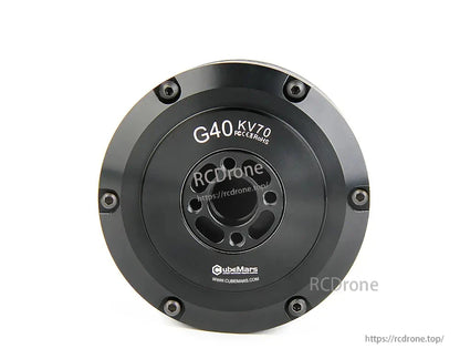 CubeMars G40 KV70 KV210 Gimbal Motor, CubeMars G40 KV70 gimbal motor features a large hollow shaft, low cogging, high torque density, and waterproof design.