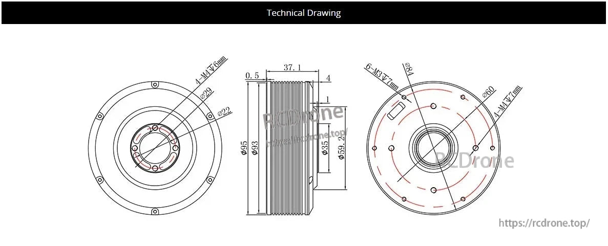 CubeMars G80 KV30 KV60 Gimbal Motor, The G80 supports speed and position control modes, offering efficient low-speed operation and waterproof/dustproof protection for demanding environments.