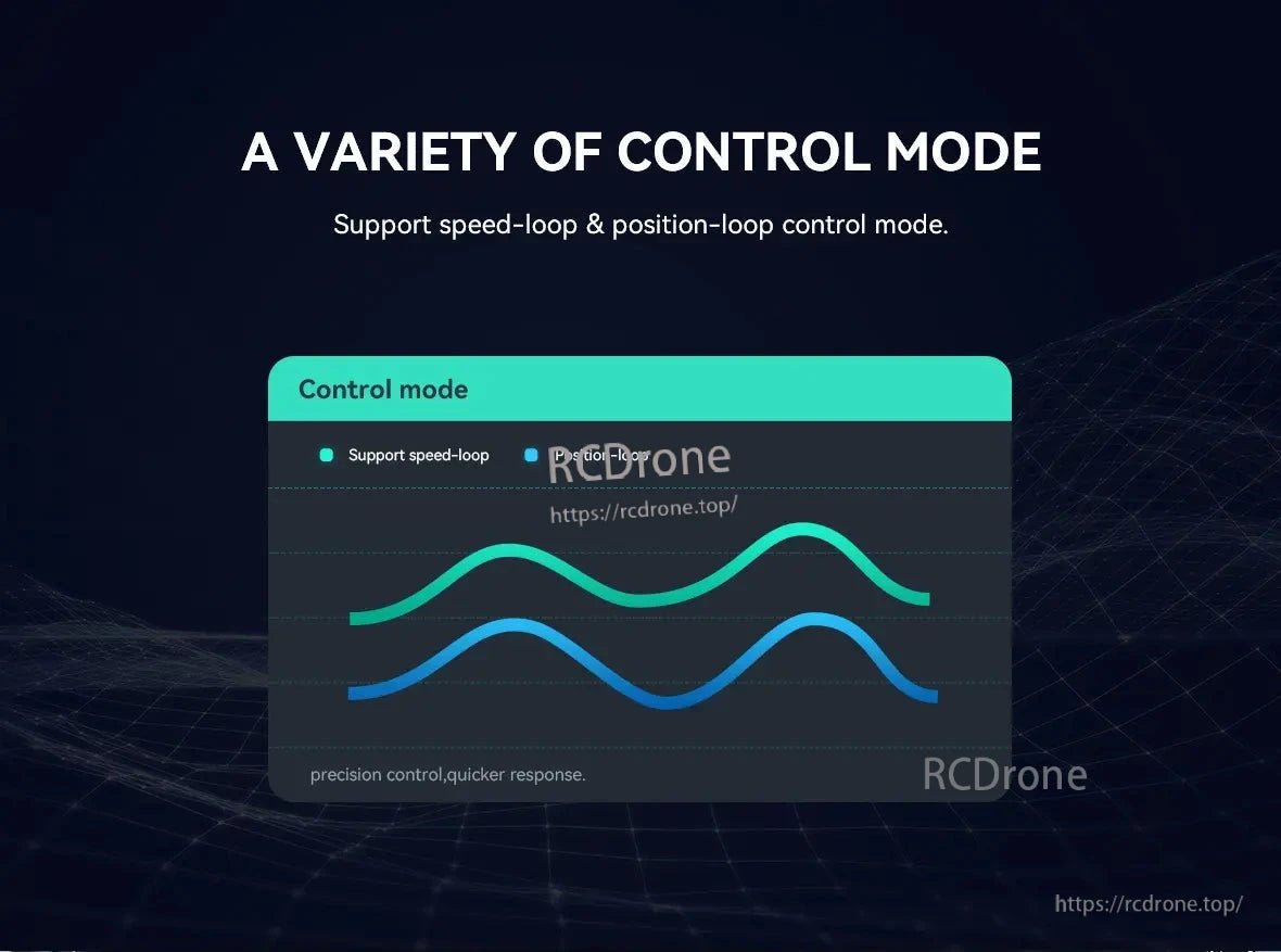 CubeMars G80 KV30 KV60 Gimbal Motor, CubeMars G80 KV30 KV60 offers precise speed and position control modes.
