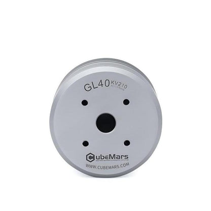 CubeMars GL40 KV210 Motor front face with central hollow shaft opening and four mounting holes