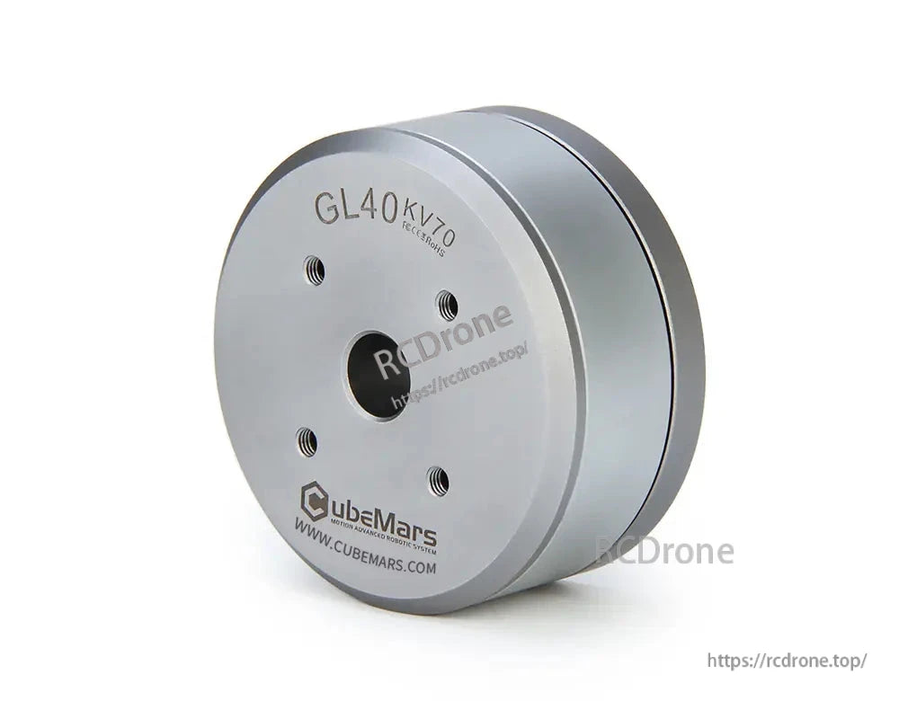 CubeMars GL40 KV70 Brushless Gimbal Motor, CubeMars GL40 KV70 brushless gimbal motor: 16V, 0.25Nm torque, IP45 waterproof, 8mm hollow shaft.