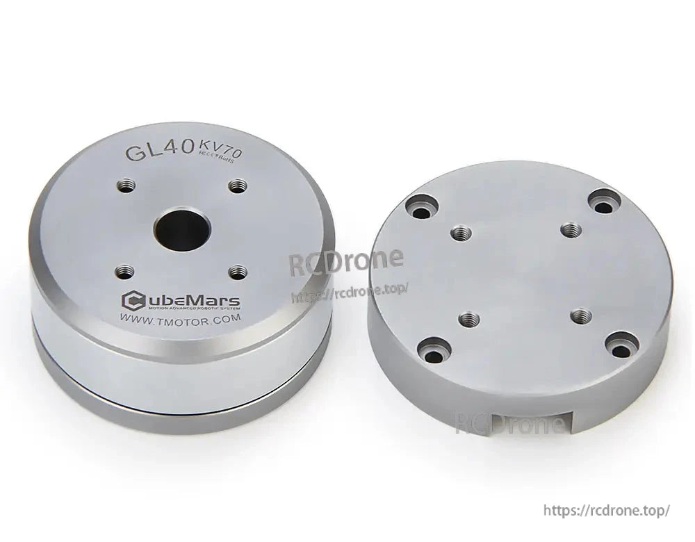 CubeMars GL40 KV70 Brushless Gimbal Motor, CubeMars GL40 KV70 brushless gimbal motor: 16V, 0.25Nm torque, IP45 waterproof, 8mm hollow shaft.