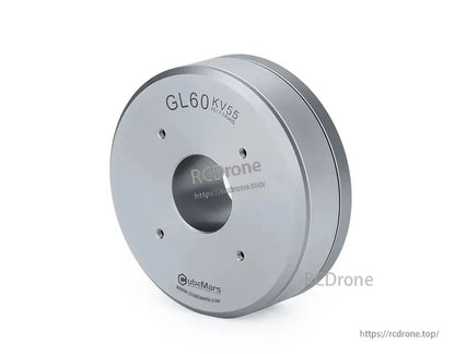 CubeMars GL60 KV25 Brushless Gimbal Motor, CubeMars GL60 KV55 brushless gimbal motor features a large hollow shaft, low cogging, ultralight design, and IP45 waterproof rating.