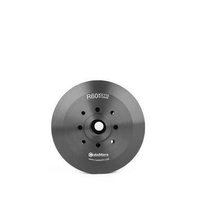CubeMars R60 KV115 48V 3-phase FOC motor front face with mounting holes and center bore