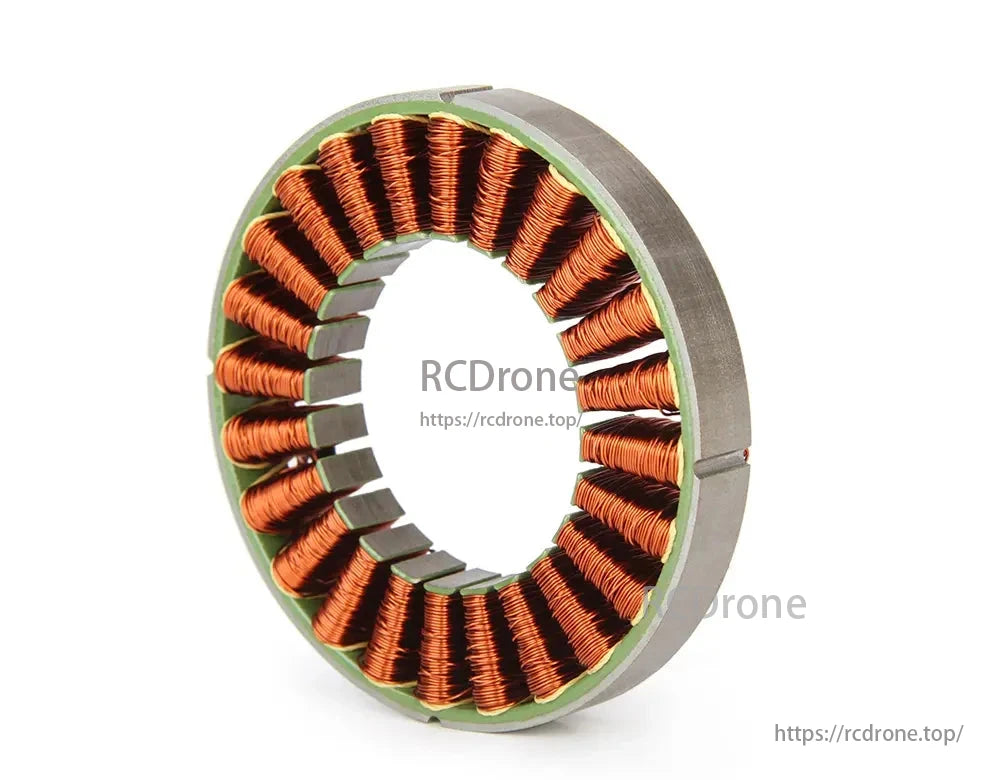 CubeMars RI100 KV105 is a frameless inrunner torque motor designed for robotic arms, cobots, and exoskeletons, featuring copper coils in a circular stator.