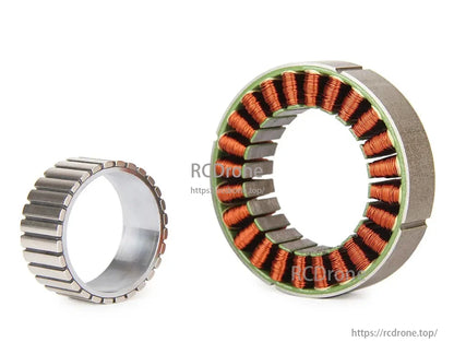 CubeMars RI60 KV120 Frameless Inrunner Torque Motor: 0.57Nm, 120KV, 48V BLDC motor for cobot and exoskeleton use.