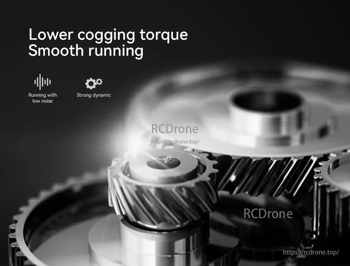 CubeMars RI80 Torque Motor, Lower cogging torque, smooth running, low noise, strong dynamic performance.